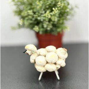 Vintage Mushroom Sheep Art Animal Figurine | Mushroom Vegetable Lamb